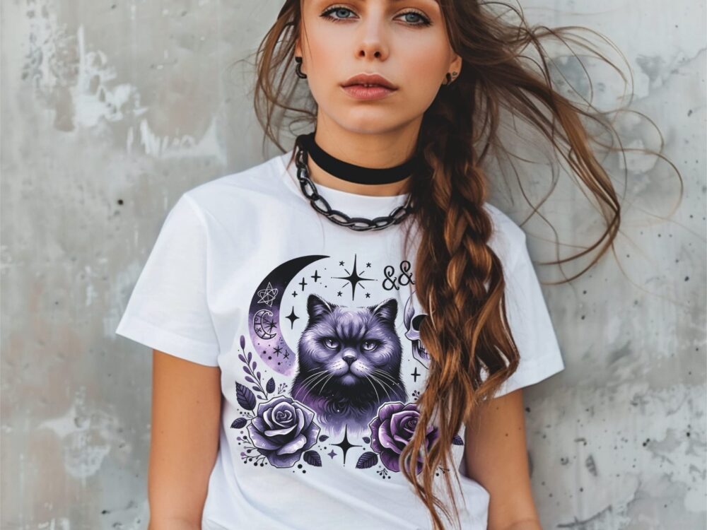 Purple Dark Cat