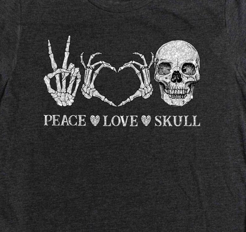 Peace Love Skull