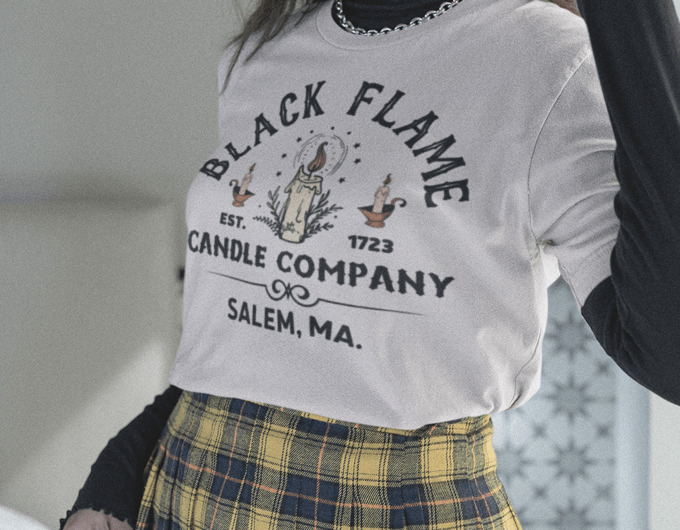 Black Flame Candle