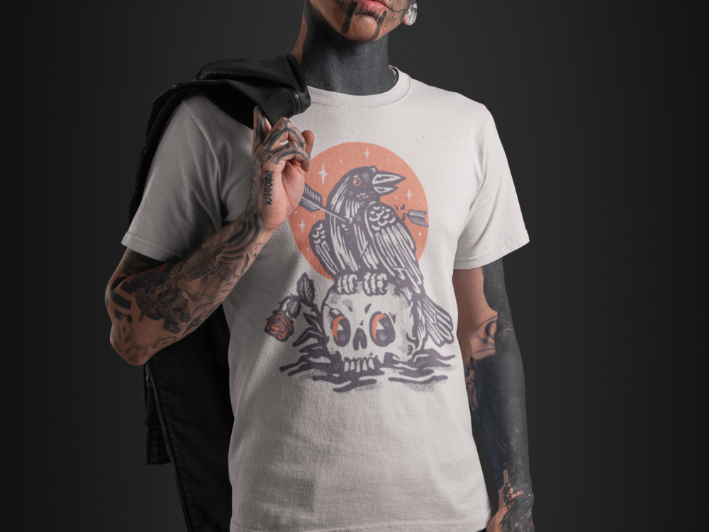 Crow and Skull