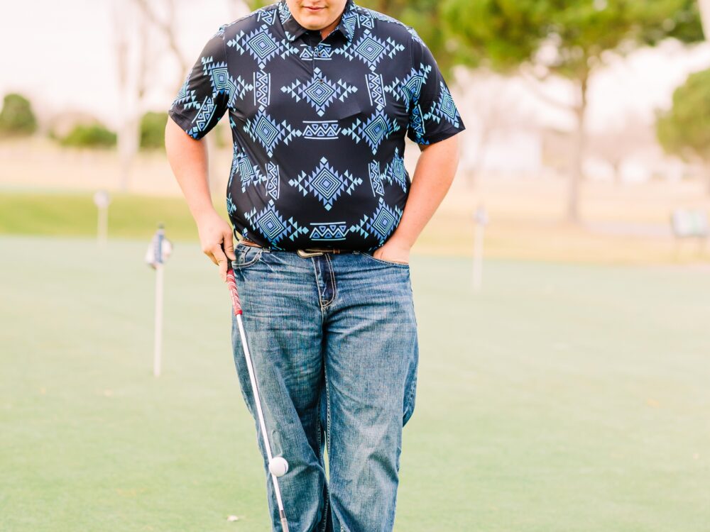Iron Scars Co-Black Aztec Polo