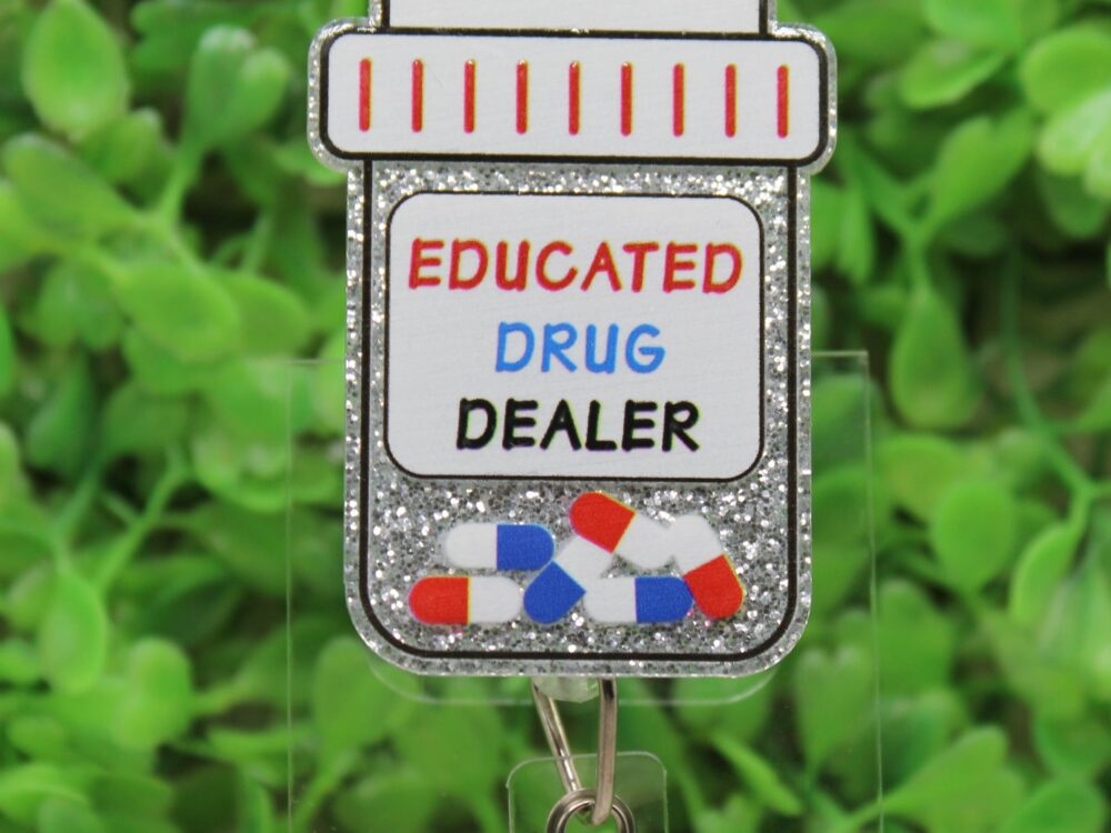 Educated Drug Dealer Badge/ID Holder Reel