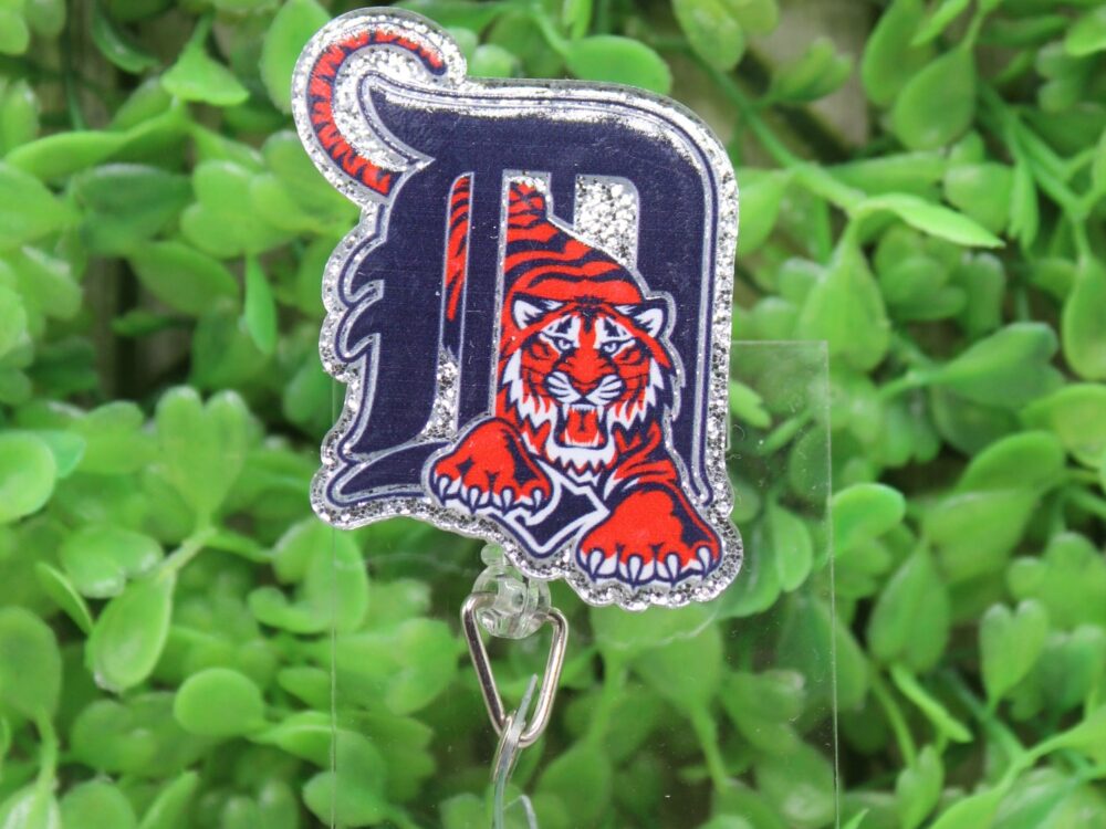 Detroit Tigers Baseball Badge/ID Holder Reel