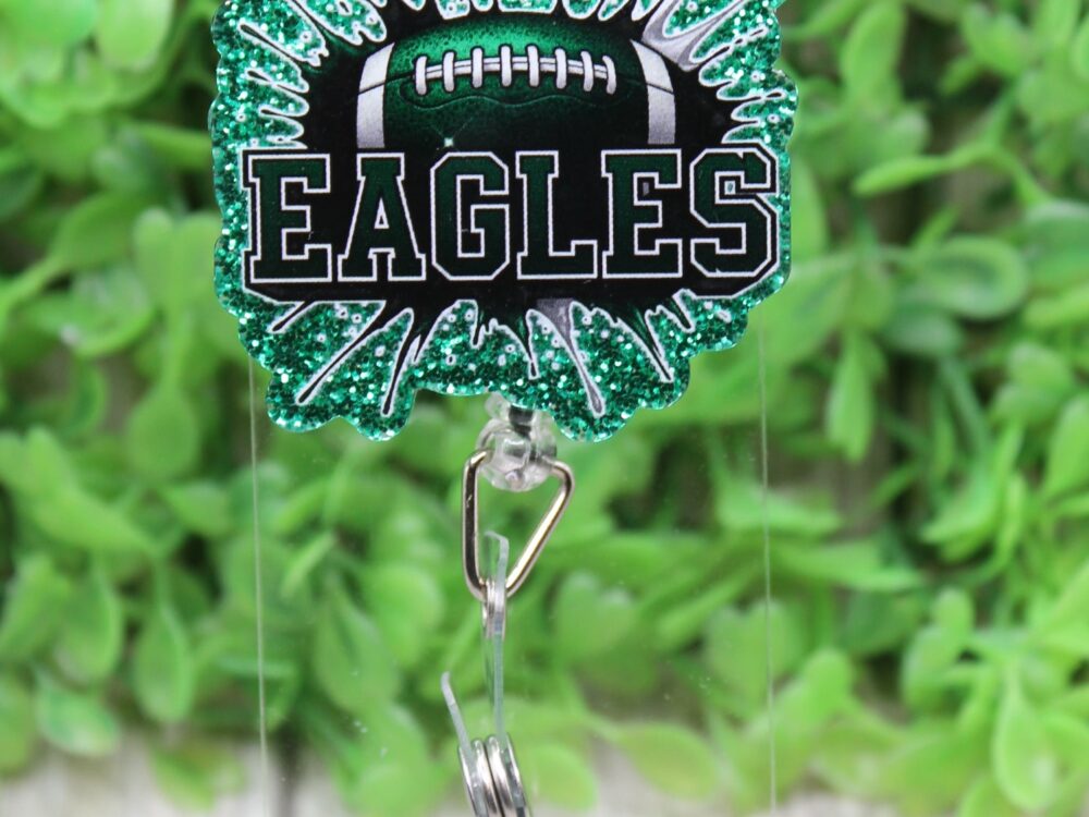 Philadelphia Eagles Football Explosion Badge/ID Holder Reel