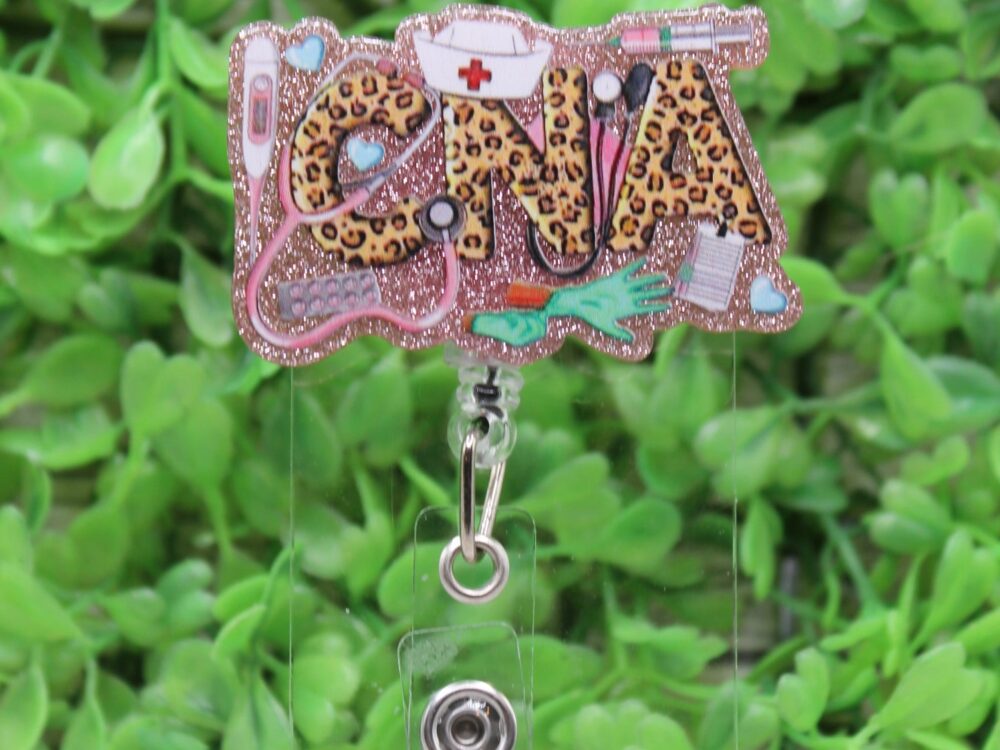 CNA Leopard on Pink Badge Reel