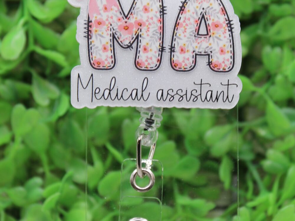 Medial Assistant Floral Badge Reel