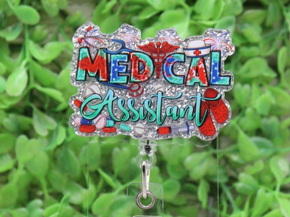 Medical Assitant on Silver Badge Reel