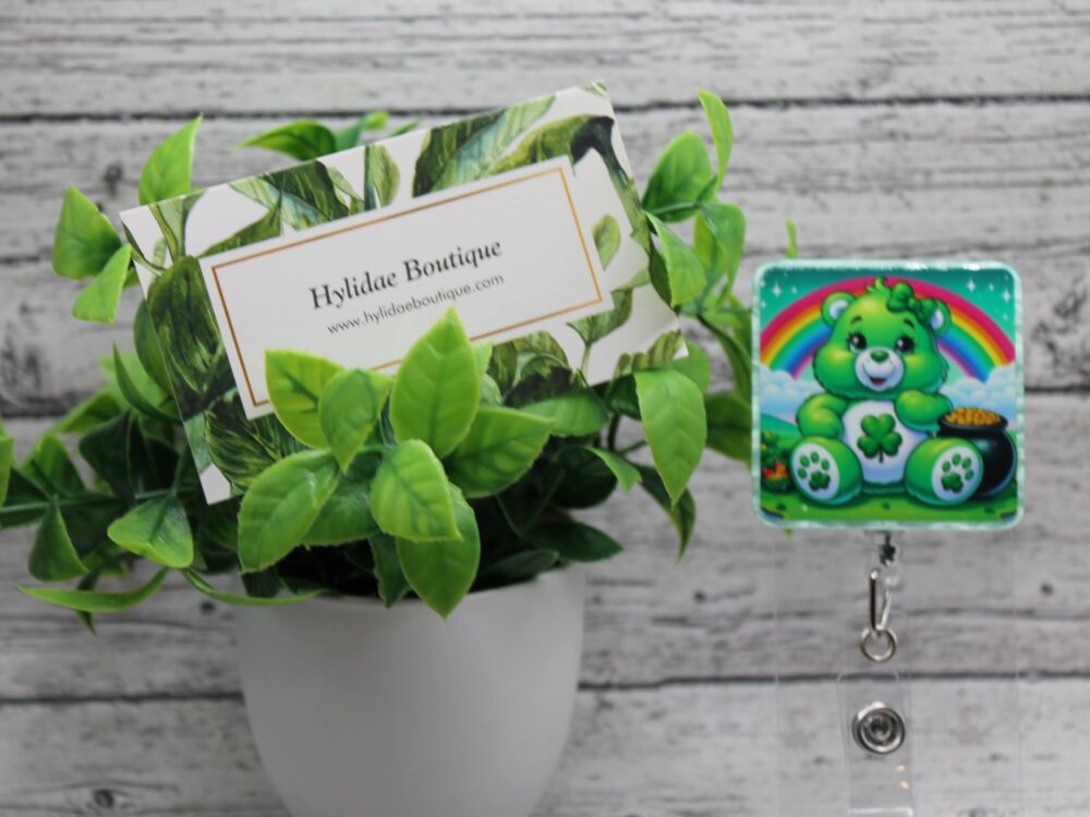 St. Patrick's Bear Badge Reel