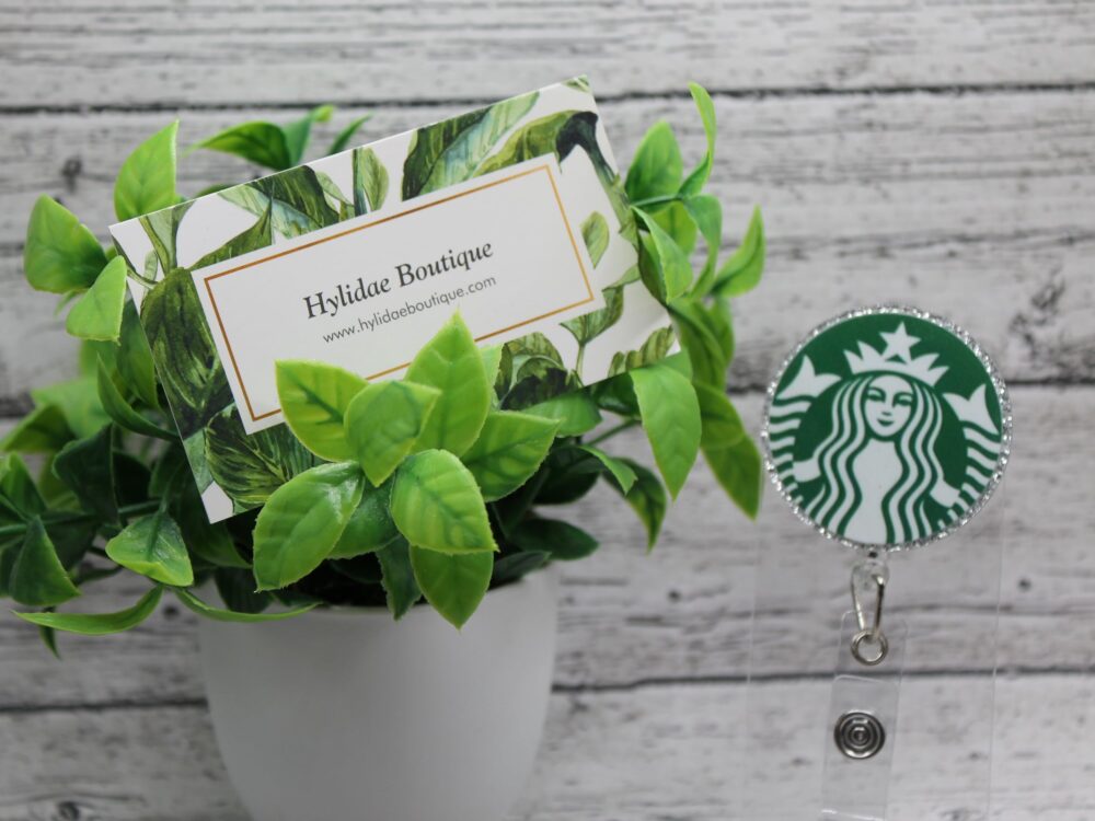 SB Coffee Circle Badge Reel