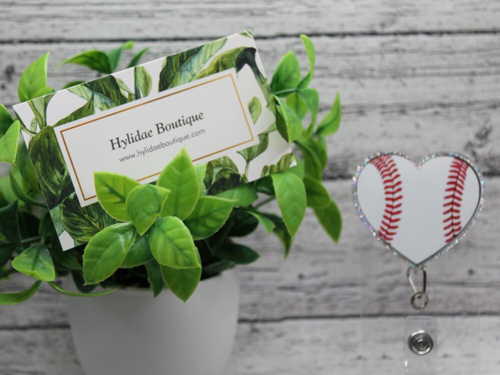 Baseball Heart Badge Reel