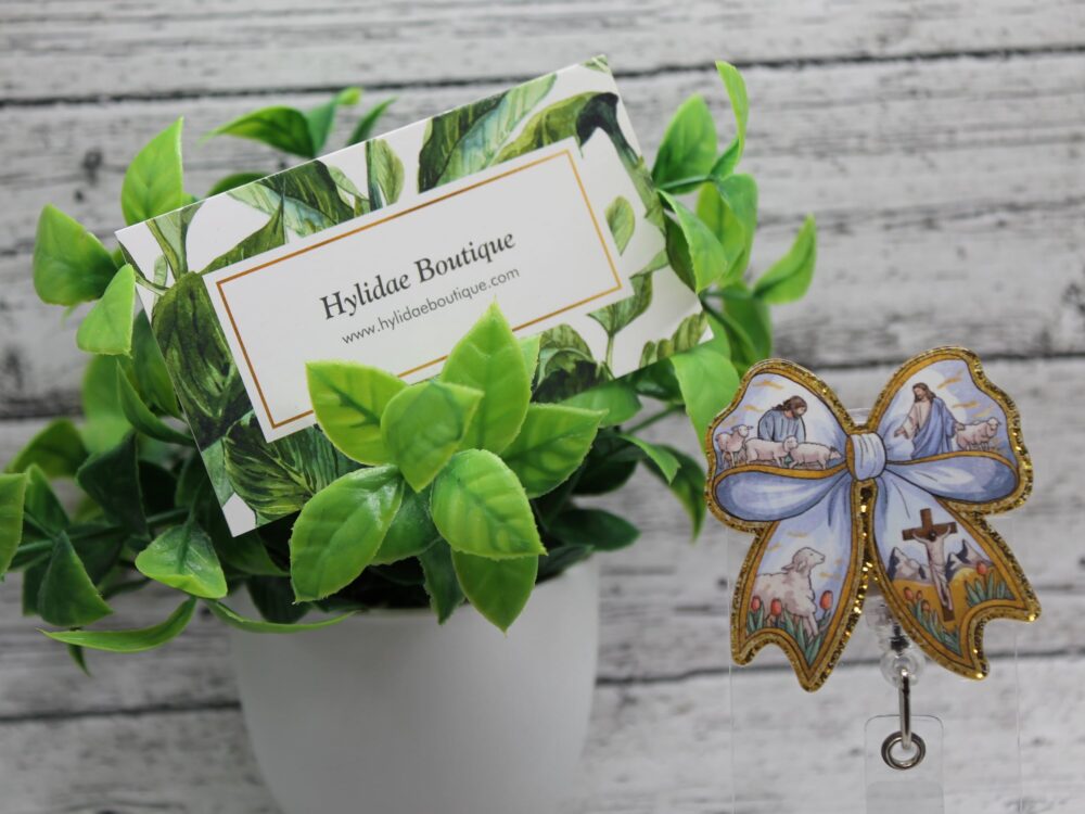 Easter Bow Badge Reel