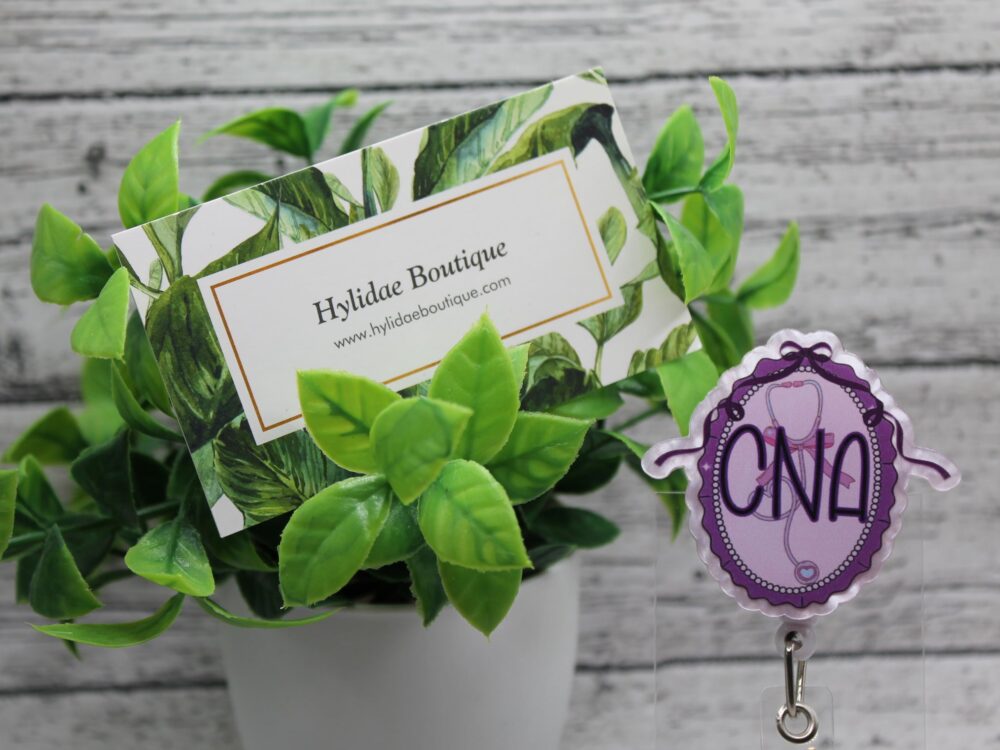 CNA Framed Purple Badge Reel