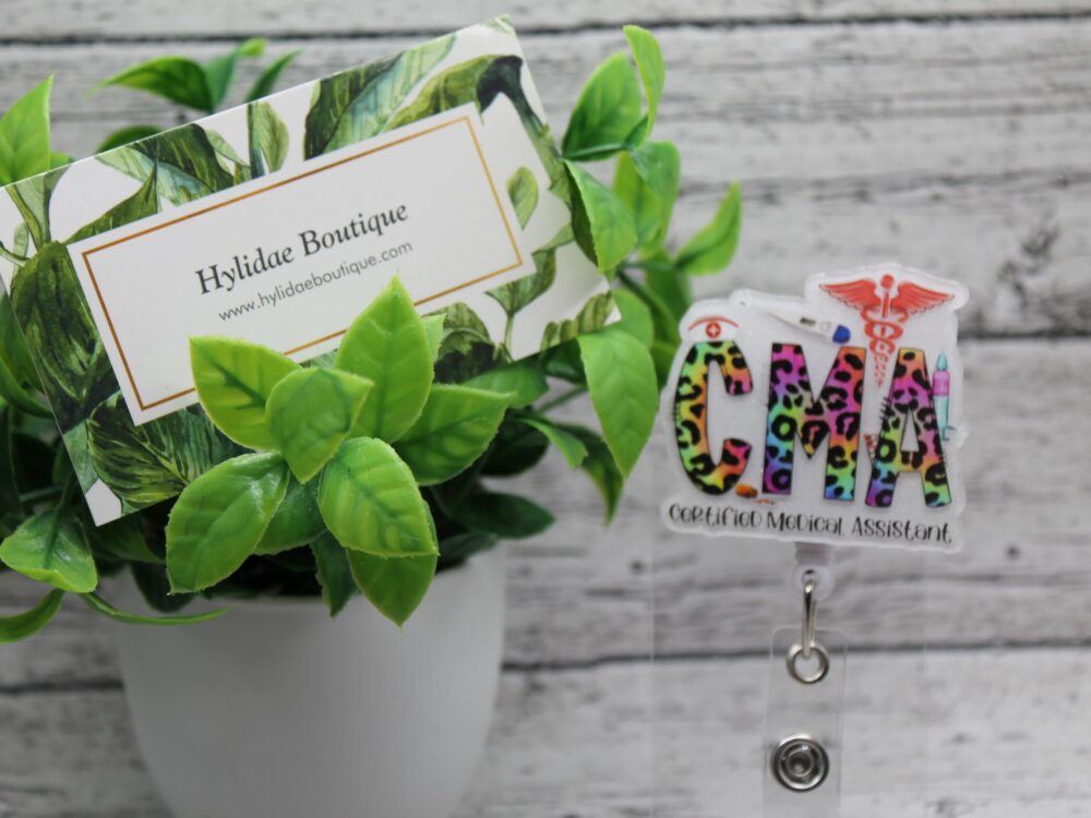 CMA Colorful Leopard Badge Reel