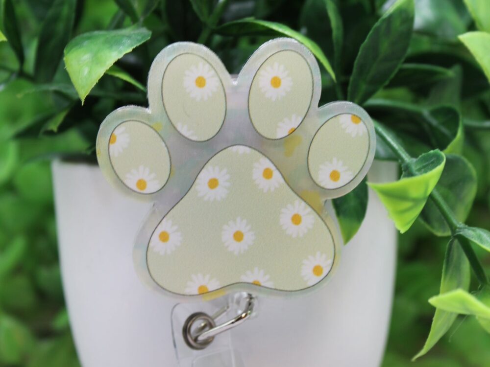 Daily Paw Print Badge Reel
