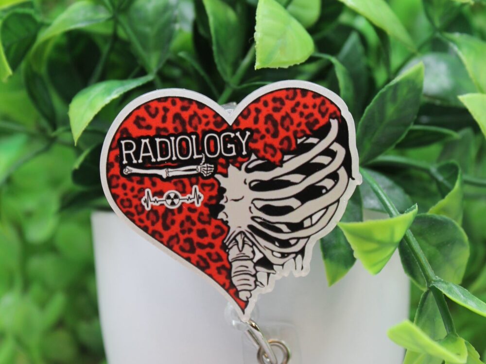 Radiology Heart Badge Reel