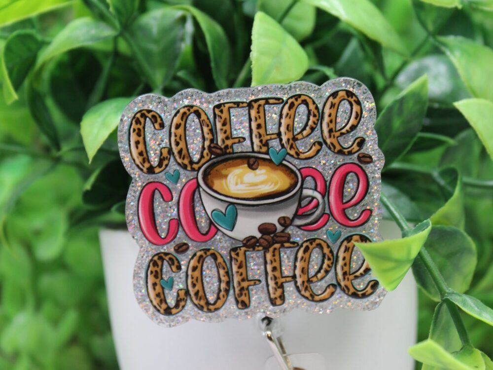 Coffee Repeat Badge Reel