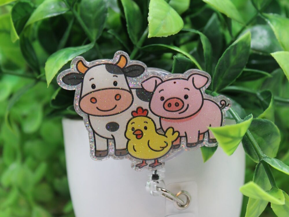 Barn Animals Badge Reel