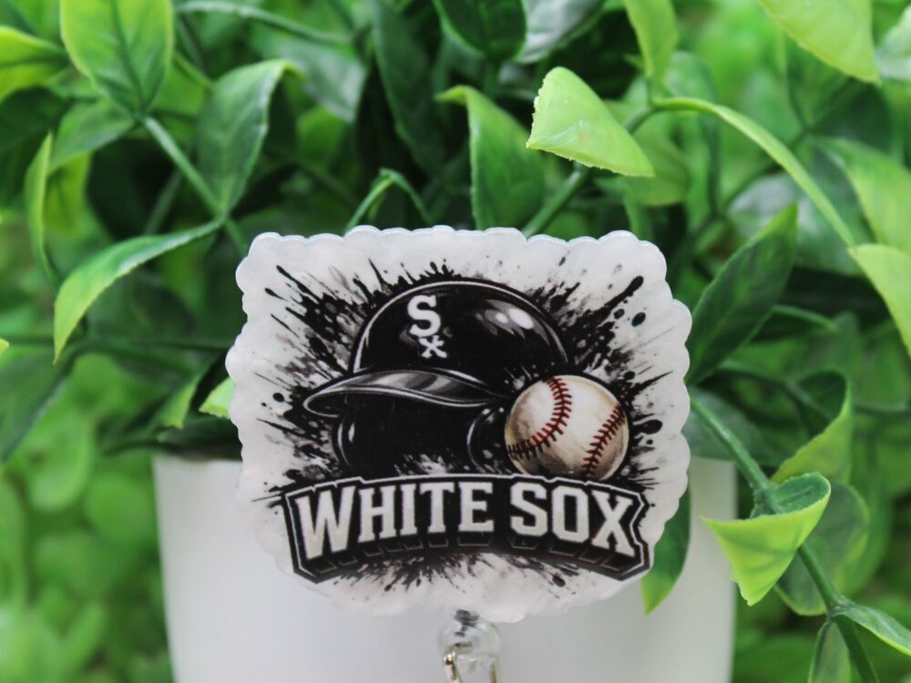 White Sox Baseball Splatter Badge Reel