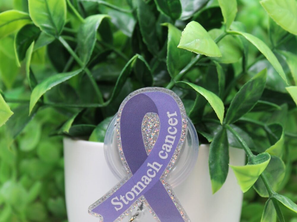 Stomach Cancer Awareness Ribbon Badge Reel