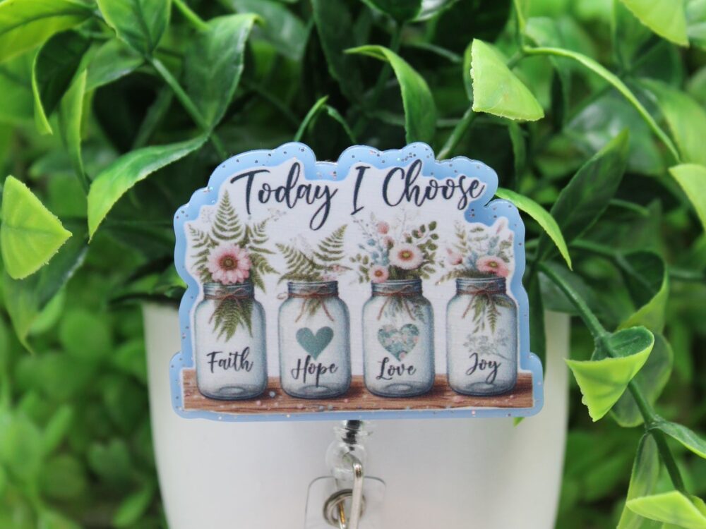 Inspirational Mason Jars Badge Reel