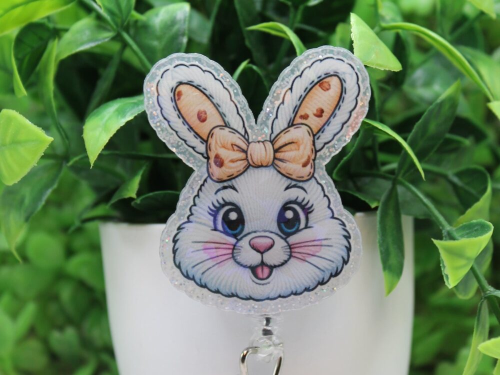 Easter Bunny Holographic Badge Reel