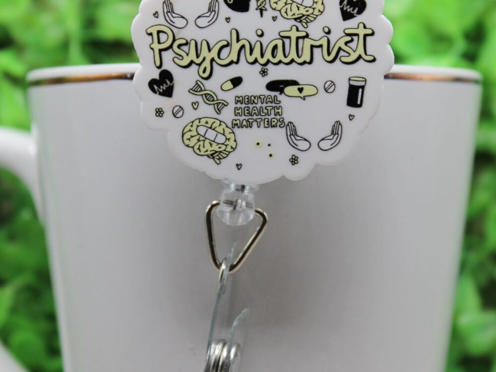 Psychiatrist â€¢ Badge/ID Holder with Alligator Clip