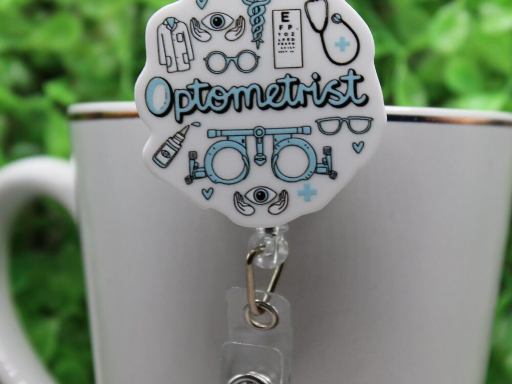 Optometrist Badge/ID Holder Reel