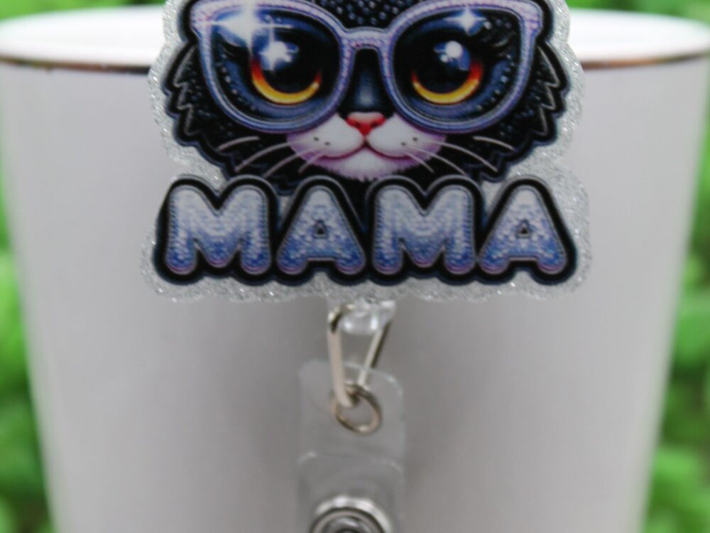 Cat MAMA Badge/ID Holder Reel