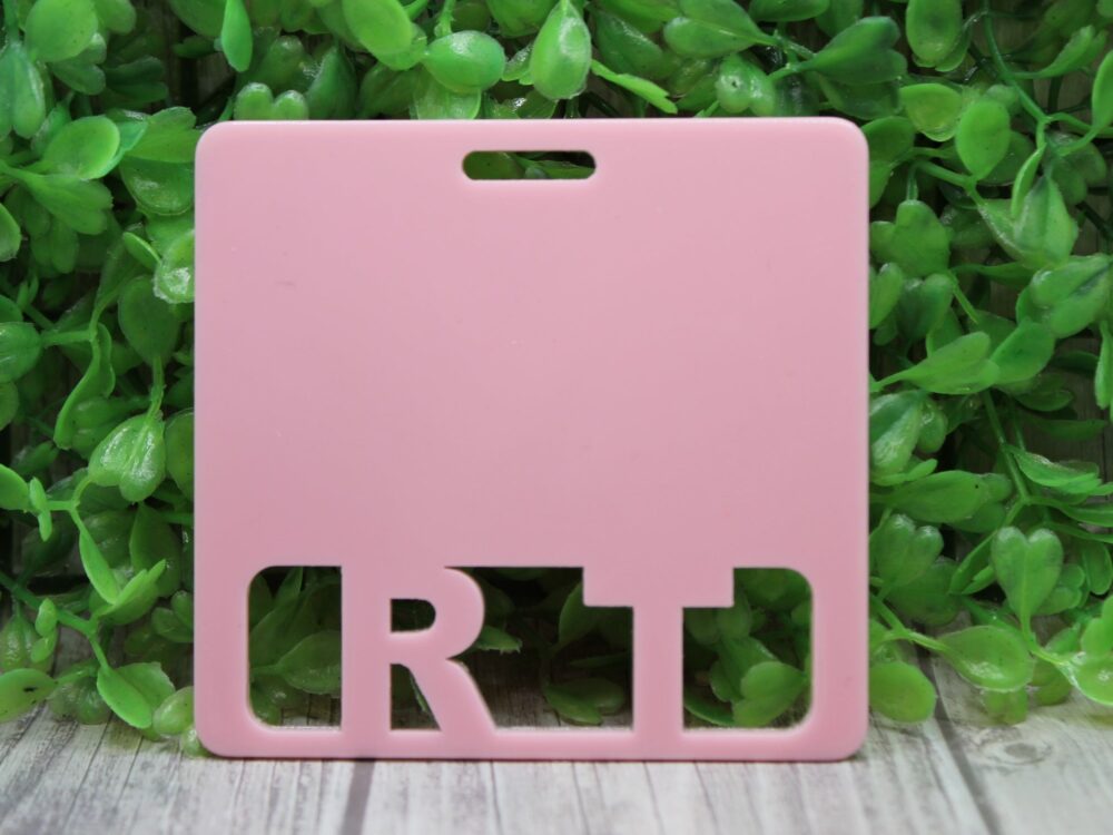 RT {Respiratory Therapy} Light Pink Badge Buddy