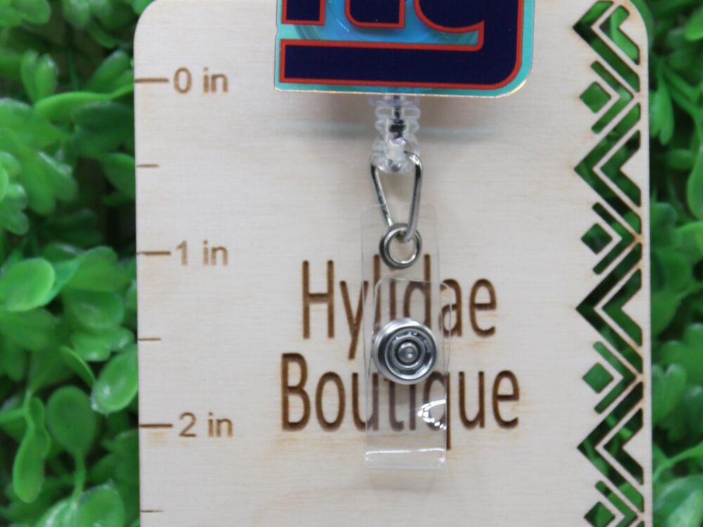 NY Giants Football Badge/ID Holder Reel