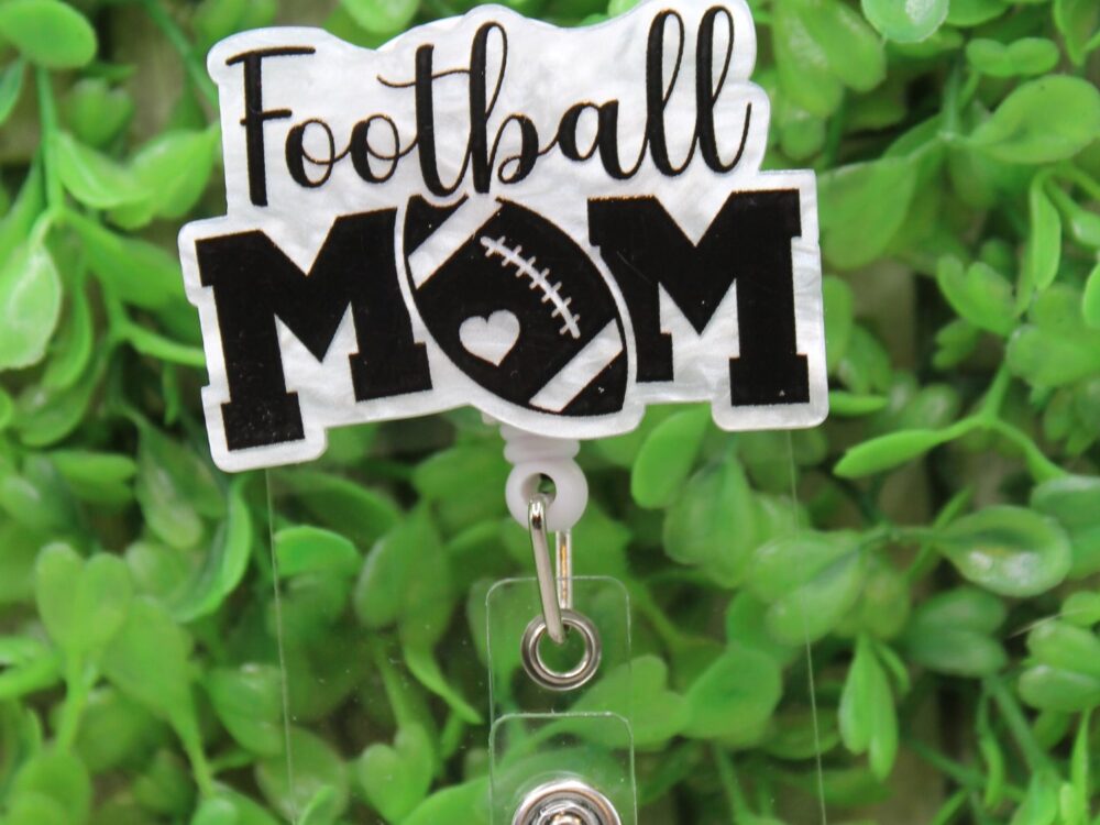 Football MOM Badge/ID Holder Reel