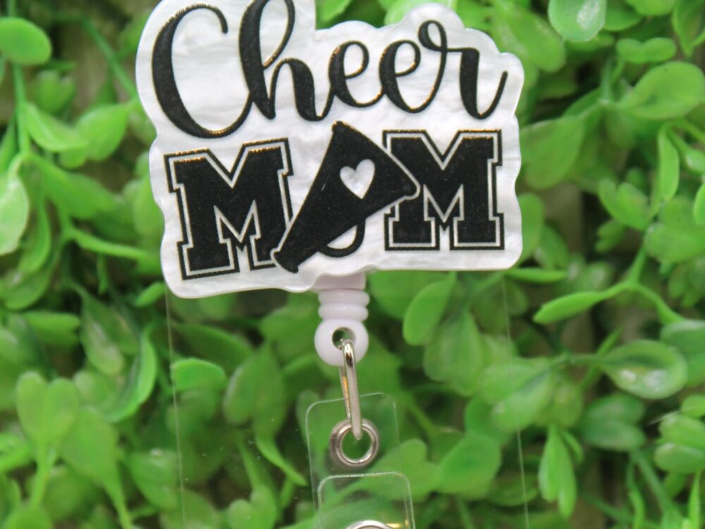 Cheer MOM Badge/ID Holder Reel