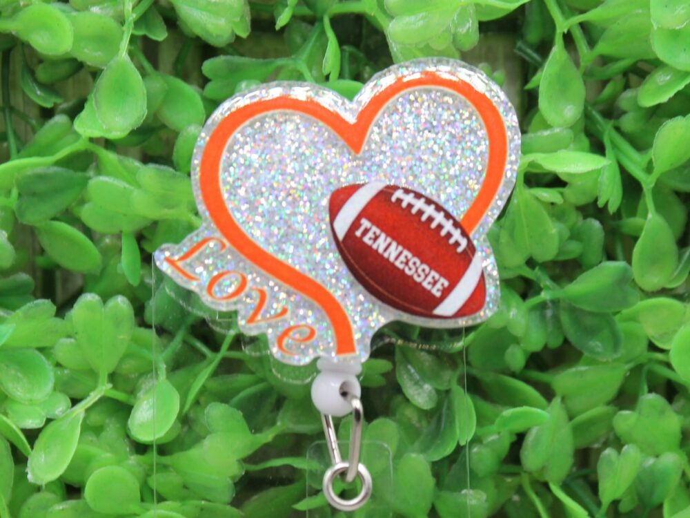 Tennessee Football Love Badge/ID Holder Reel