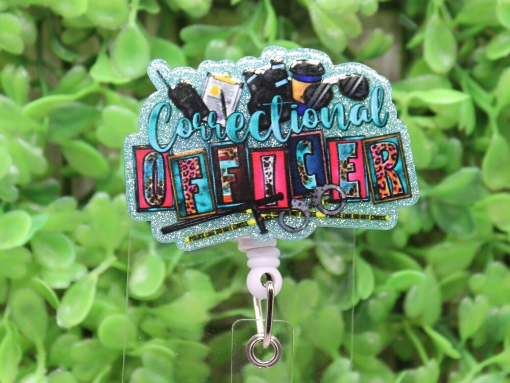 Correctional Officer Badge/ID Holder Reel