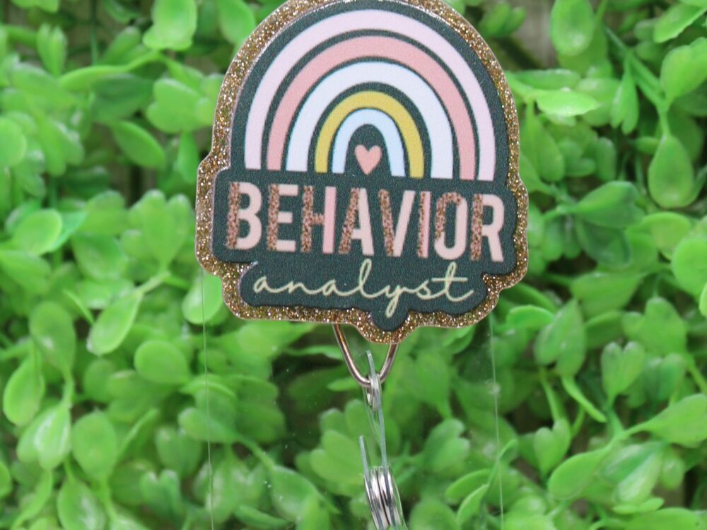 Behavior Analyst Rainbow Badge/ID Holder Reel