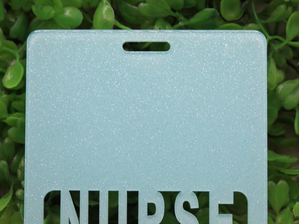 NURSE Baby Blue Glitter Badge Buddy