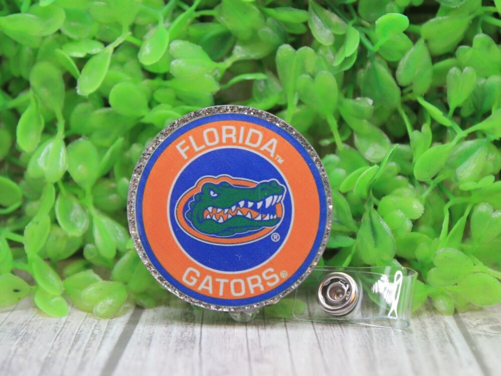 Florida Gator Football Circle Badge/ID Holder Reel