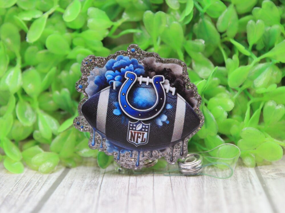 Colts Football Badge/ID Holder Reel