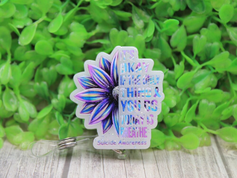 Suicide Awareness Badge/ID Holder Reel