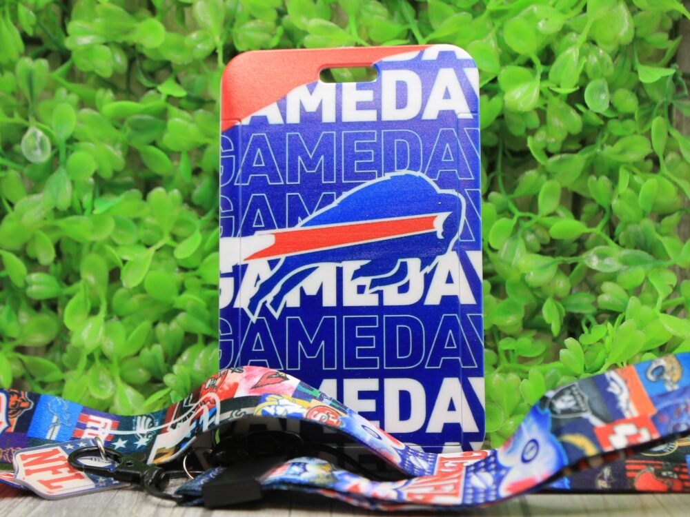 Bills Football Gameday Badge Holder & Lanyard