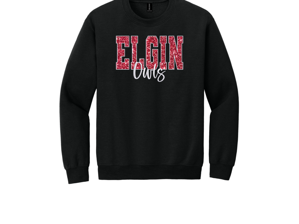 Elgin Owls Glitter Embroidery