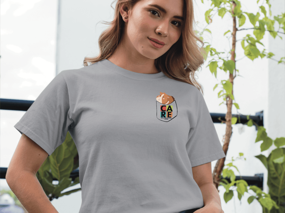 C.A.R.E. Guinea Pig Pocket Logo T-Shirt