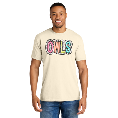 OWLS COLORFUL DOODLE